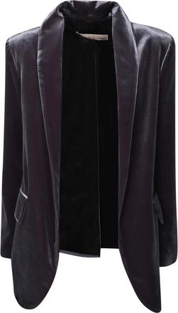 Blanca Vita Grijze Shawl Lapel Jas Aw 23 - Dames - Blazers - Grijs - XS - Polyester - Jassen