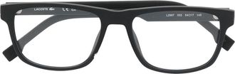 Lacoste logo-detail square-frame glasses - Black
