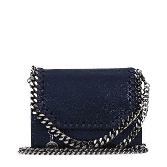 Stella McCartney Stella McCartney Damens Geldb&ouml;rse Eco Wildleder Blau/Tinte