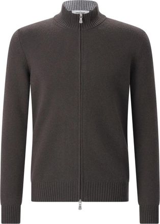Gran Sasso Cardigans - Heren - Vesten - Groen - 5XL - Wol - Truien & Vesten