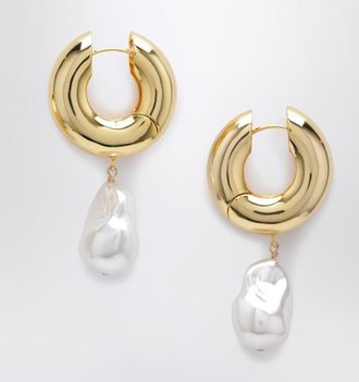 Éliou Pearl gold earrings
