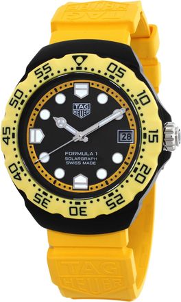 Tag Heuer Limited Edition Formula 1 Solargraph Quartz Black Dial Watch WBY1117.FT8087
