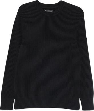 Marc O'Polo Geribbelde sweater - Blauw