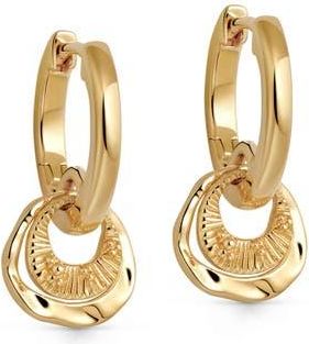 Astley Clarke Gold Raye Charm Huggie Hoops at Nordstrom