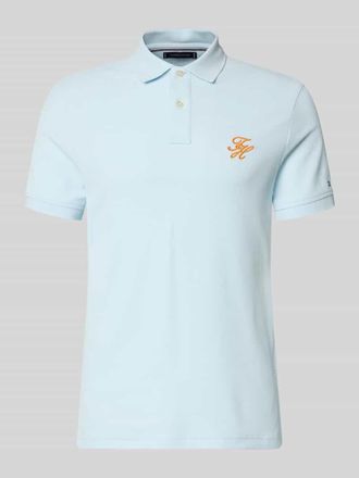 Tommy Hilfiger Regular Fit Poloshirt aus reiner Baumwolle in Hellblau, Gr&ouml;&szlig;e XXL