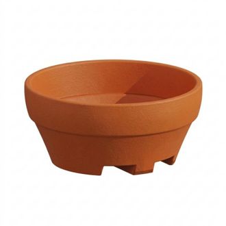 Monacis Jarr&oacute;n Xxl De Dise&ntilde;o, &Oslash;120 Mm, H60 Mm, En Pol&iacute;mero De Terracota, Para &Aacute;rboles Y Plantas Grandes, Apto Para Interiores Y Exteriores