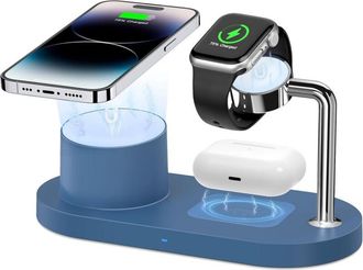 OEM Cargador Inal&aacute;mbrico Magn&eacute;tico Para Iphone: Estaci&oacute;n De Carga 3 En 1 Para M&uacute;ltiples Dispositivos Apple - Base De Carga R&aacute;pida Mag-safe De 18 W Para Ip