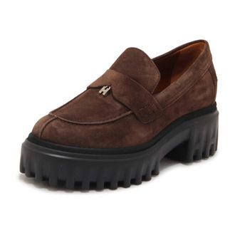 Hogan Loafers, female, Brown, Size: 7 1/2 US H700 Mocassino Bye