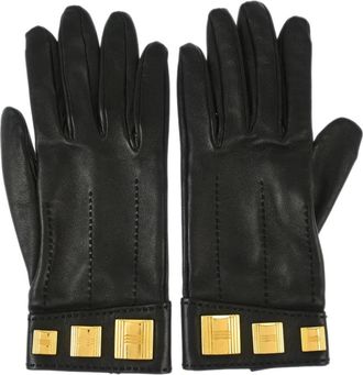 Herm&egrave;s Guanti in pelle 1990-2000 - Nero