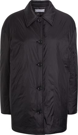 Another Tomorrow Balmacaan Padded Shell Jacket - Black - XS/S (UK6-8 / XS)