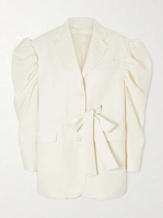 Simone Rocha Blazer A Schiena Scoperta - Crema
