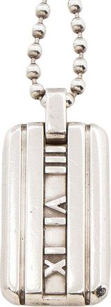 Tiffany & Co. Tiffany & Co Sterling Silver Tiffany & Co. Sterling Silver Atlas I.D. Tag Necklace (Authentic Pre-Loved)