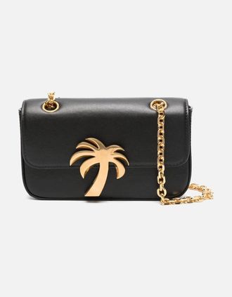 Palm Angels Womens Palm Angels Bridge Chain Bag Black Gold - Size: O/S