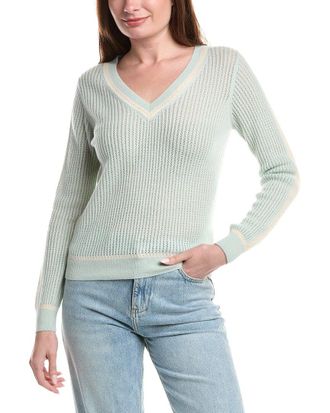 Isla Flora Open Stitch Cashmere Sweater