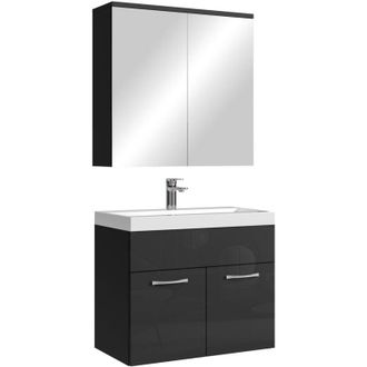 Badplaats Conjunto De Muebles De Ba&ntilde;o Montreal 01 60 Cm - Negro Alto Brill