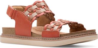 Clarks Arwell Glide Sandal in Orange Combi at Nordstrom Rack, Size 6.5