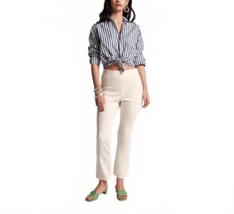 Frances Valentine Quincy Stretch Pants In Cream
