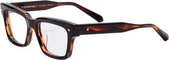 Valentino Eyeglasses Square Full Rim, Crystal Brown Swirl Frame And Clear Demo Lens Lens Vlx-121B