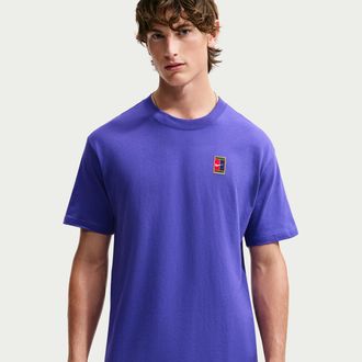 Nike Mens Court Max90 Tennis T-Shirt in Purple | HJ3362-514