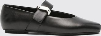Emporio Armani Ballerine Mary Jane in pelle liscia con punta squadrata
