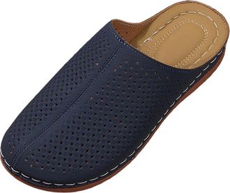 Generic Womens Wedge Slippers Breathable Closed Toe Sandals for Women Solid Color Lightweight Stylish Comfortable Casual Wide Fit Slippers Summer Beach