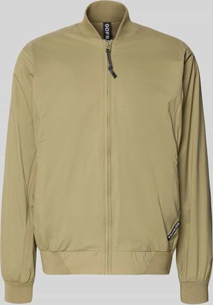 GOFRANCK Blouson mit Label-Detail Modell MILD in Oliv, Gr&ouml;&szlig;e XXL