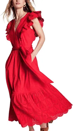Boden Ruffle Midi Dress