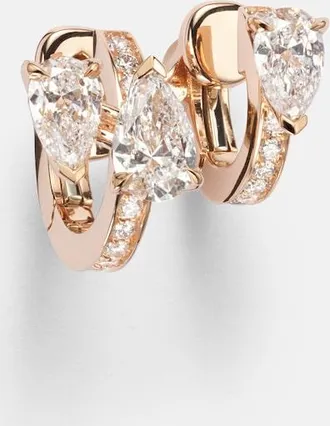 Repossi Serti Sur Vide 18kt rose gold single ear cuff with diamonds