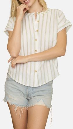 Blu Pepper Stripe Button-Up Shirt in Olive at Nordstrom Rack, Size Medium