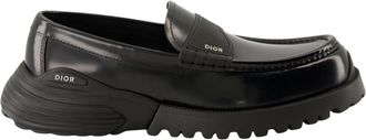 Dior Combat Mocassins - Heren - Loafers - Zwart - 43 EU - Leer - Schoenen
