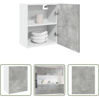 vidaXL Armadio pensile - Mobile Pensile Lyon Grigio Cemento 50x31x60cm