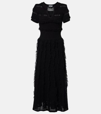 Max Mara Grazia fringed midi dress