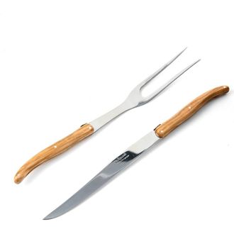 Laguiole Carving Set in Wooden Box in Olivewood at Nordstrom