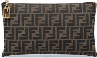 Fendi Pre-owned Fendi Medium FF Jacquard Flat Baguette Pouch Ladies XBPQ1E9L175115M3