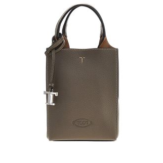 Tod's Grained leather micro tote bag Woman One Size