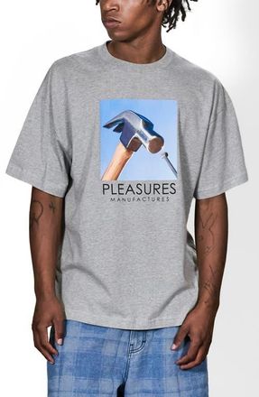 Pleasures Hammer Graphic T-Shirt in Heather at Nordstrom, Size Xx-Large