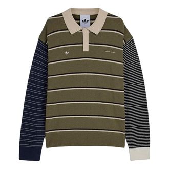 adidas x SFTM 007 Long-Sleeve T-Shirt Asia Sizing Olive Strata Alumina Black KS1343