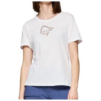 Norr&oslash;na 29 Cotton Activity Embroidery T-Shirt f&uuml;r Damen | wei&szlig;