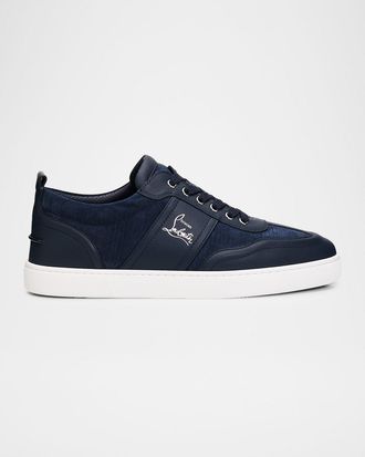 Christian Louboutin Men & apos;s Retero Reversed Leather Low-Top Sneakers