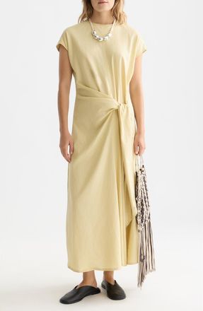 Scotch & Soda Relaxed Linen Blend Maxi Dress in Parsnip at Nordstrom, Size 10 Us