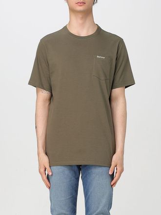 Barbour T-shirt in cotone con mini logo Barbour
