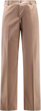 Pantaloni Torino Reworked Michael Katoenen Blend Broek - Heren - Wijde Broeken - Bruin - M - Katoen - Broeken