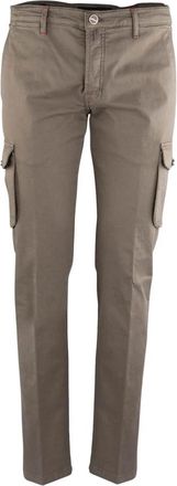 Kiton Cotton Ea Cargo Pant - Heren - Slim Fit Broeken - Beige - W33 - Katoen - Broeken