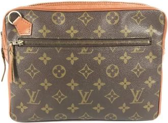 Louis Vuitton Pre-owned Clutches, female, Brown, Size: ONE SIZE Pre-owned Canvas clutches