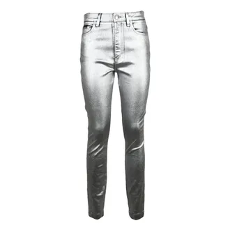Dolce & Gabbana Dames, Jeans, Grijs, Maat: S Katoen