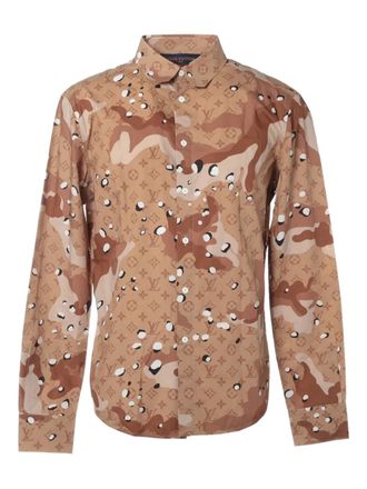 Louis Vuitton 2020 Camo DNA Monogram shirt - Neutrals