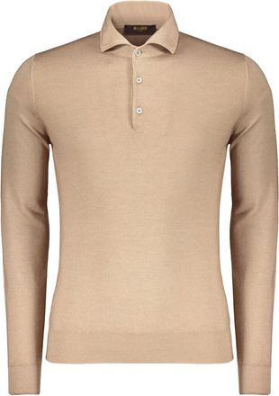 Moorer buttoned long-sleeve polo shirt - men - Fabric - 54 - Neutrals