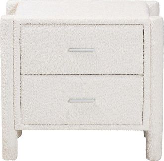 Baxton Studio Laria Modern Teddy-Bear 2-Drawer Nightstand