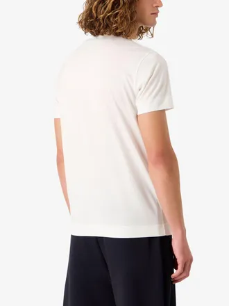 Emporio Armani Logo-Embroidered T-Shirt - White