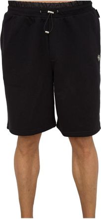 Philipp Plein Stijlvolle Bermuda Shorts - Heren - Korte Broeken - Zwart - M - Katoen - Korte Broeken